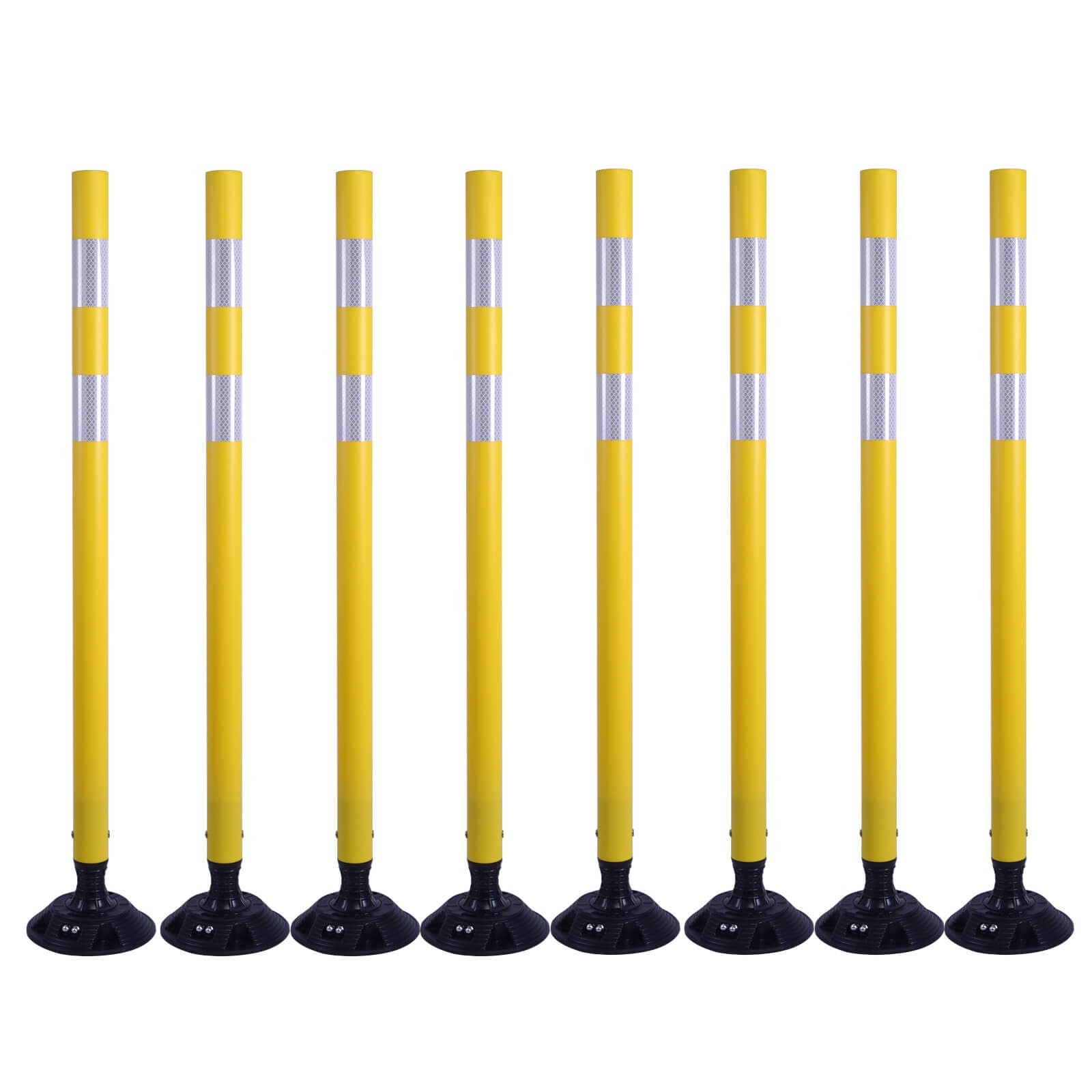 48”/36” Flexible Surface Mount Delineator Posts for Parking Lot Road Safety