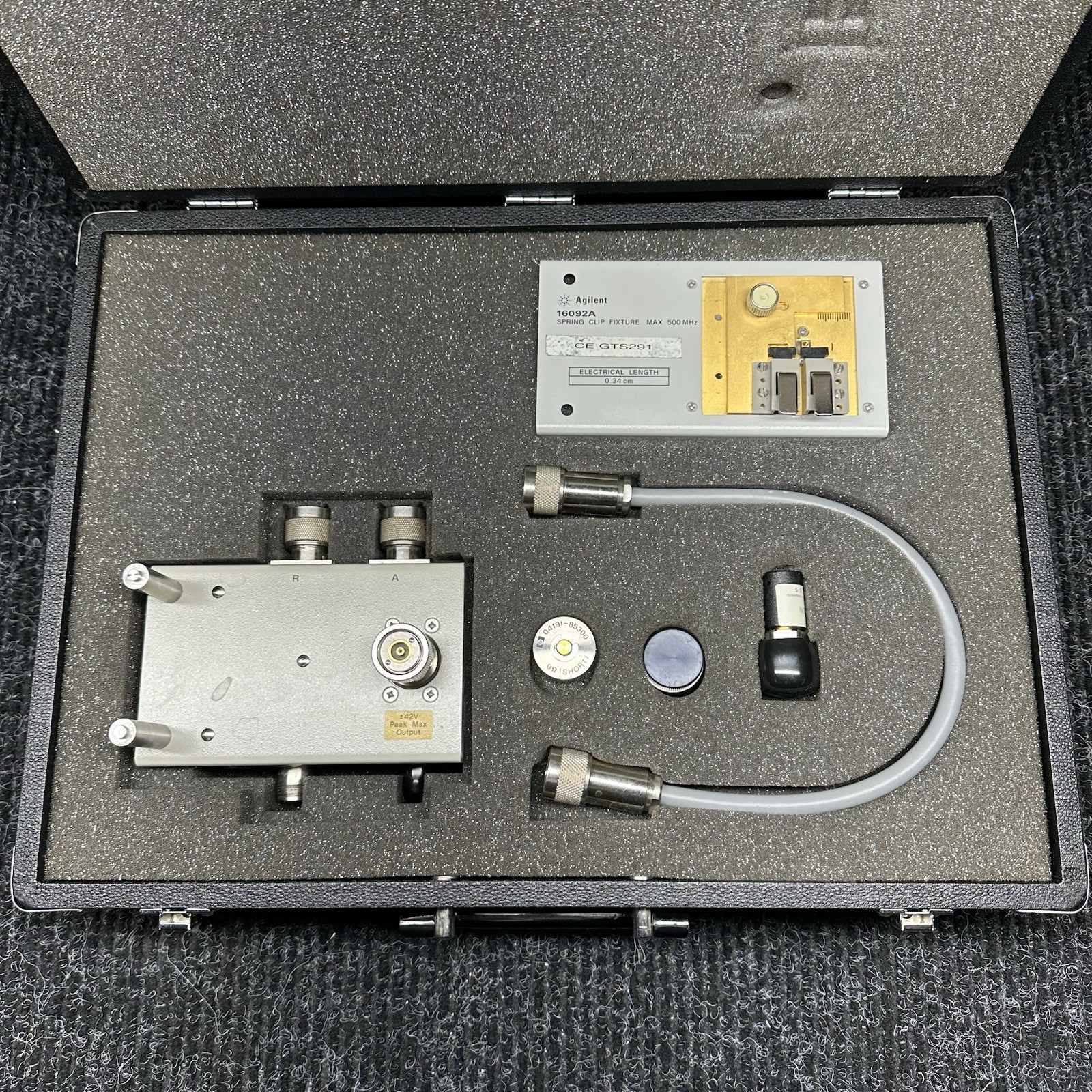 Agilent HP 43961A RF Impedance Test Kit with Case – UNTESTED, Complete Kit