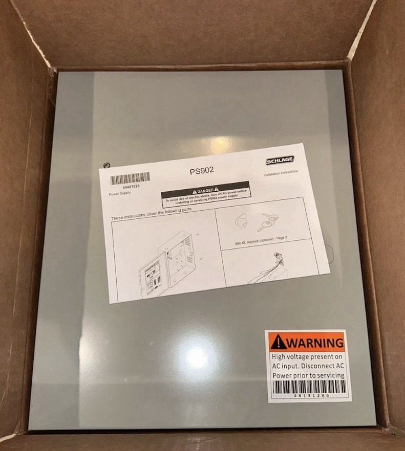 Schlage PS902 120-240vac 12/24vdc Class 2 Power Supply For Von Duprin Panic Bar