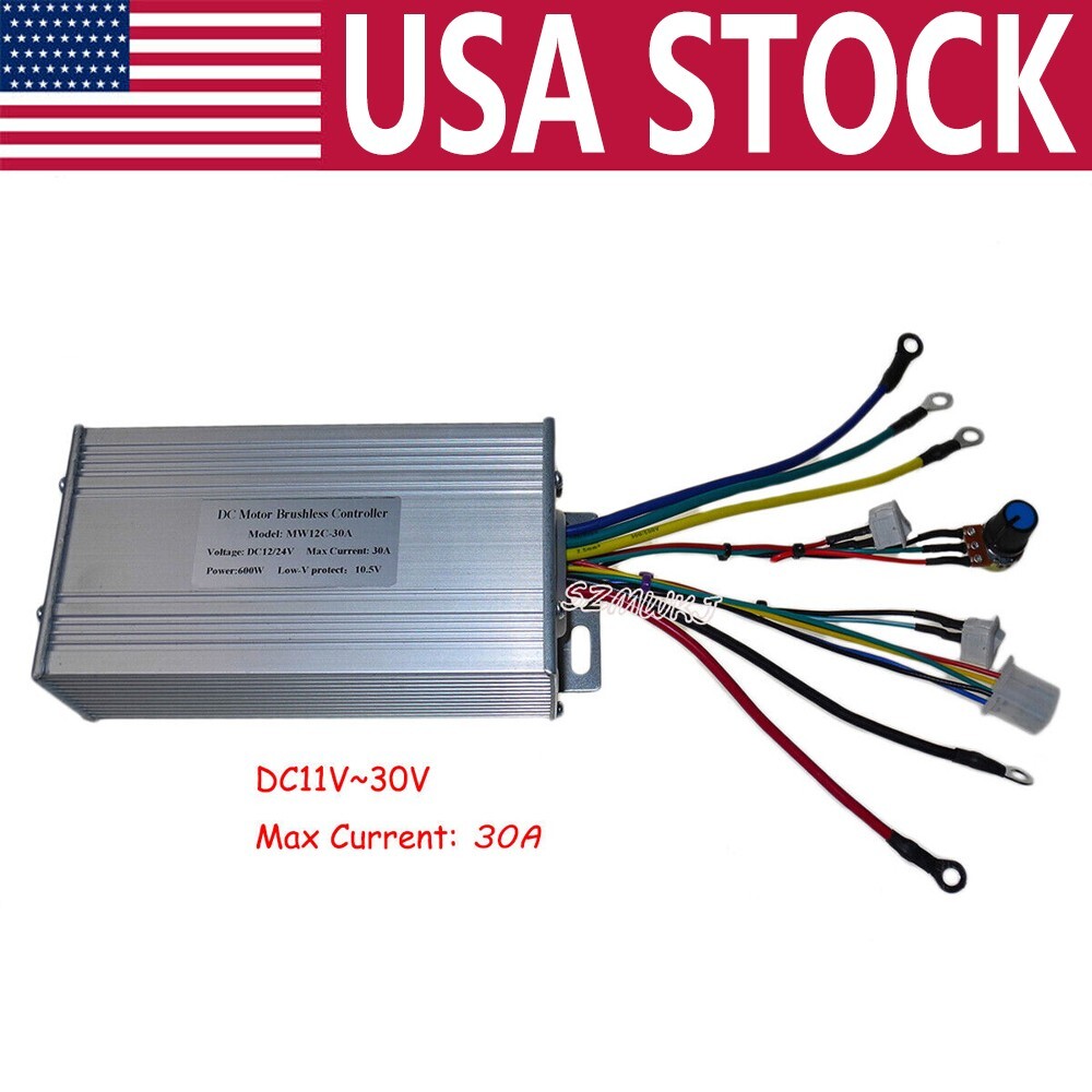 Electric DC12V 24V 30A Brushless DC Motor Speed Controller Hydraulic Pump Driver