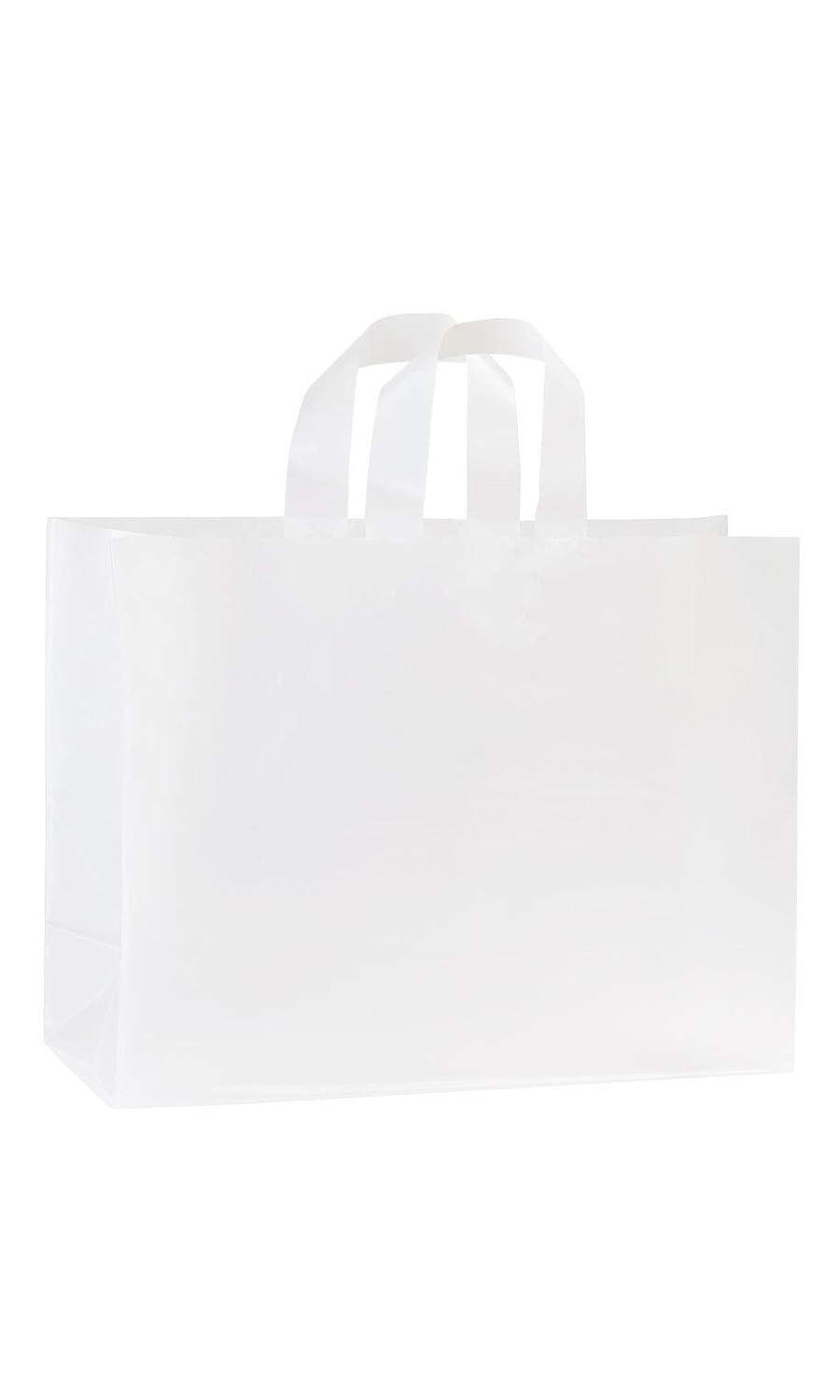 Clear Bags Plastic 250 Retail Merchandise Shopping Frosted Frosty 16 x 6 x 12