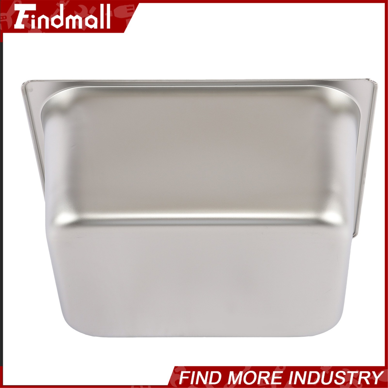 Findmall 2 Pack Hotel Pans 1/2 Size 6″ Deep Stainless Steel Steam Table with Lid