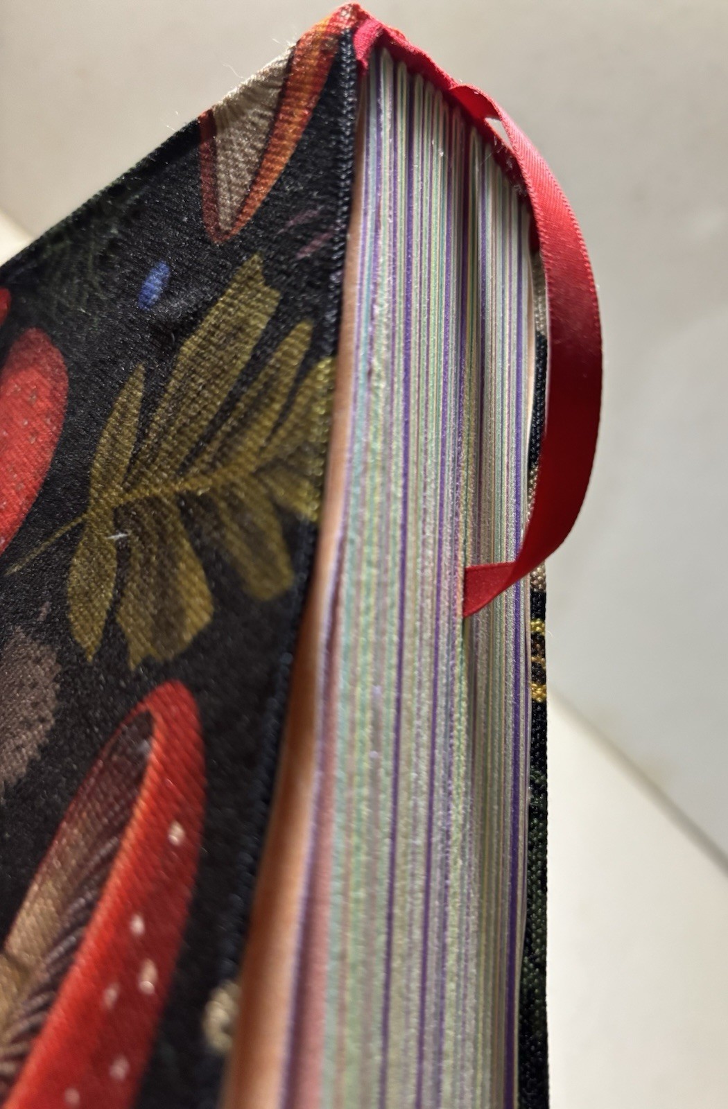 Handmade Mushroom Fabric – Sketchbook Blank Journal Book – 8. 5 in. x 5.8 in.