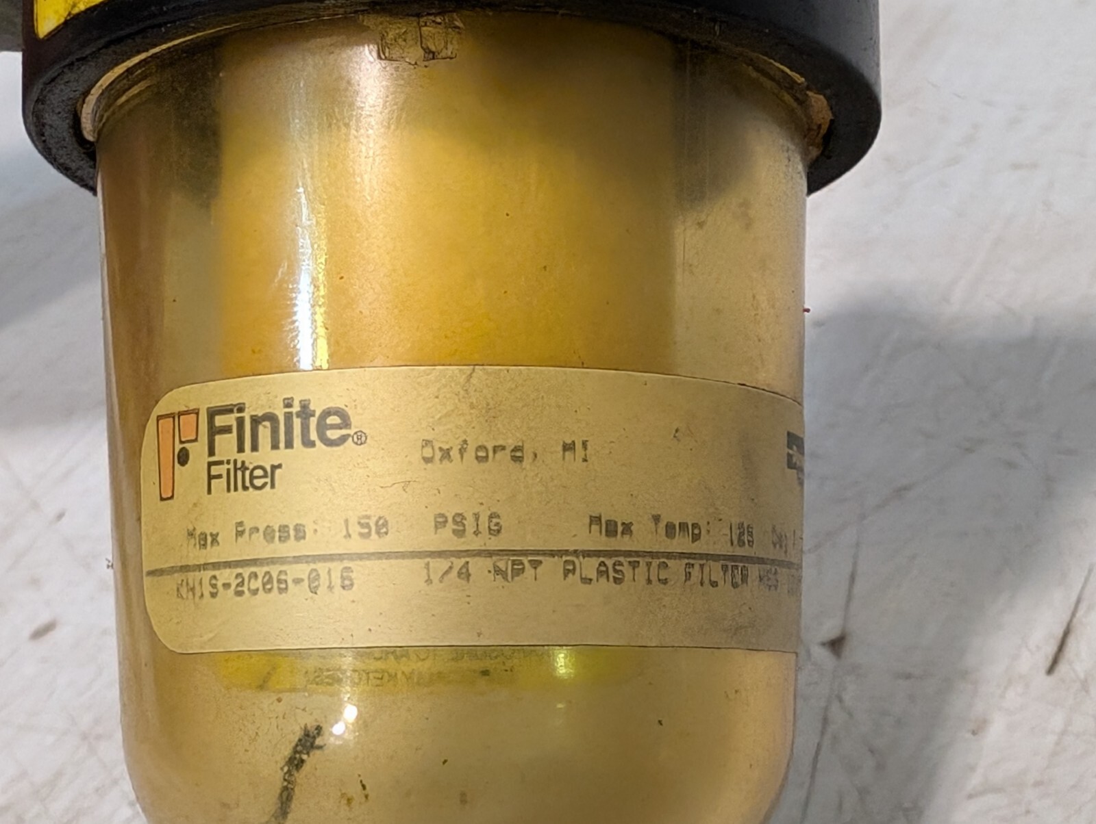 SpeedAire 4ZL37, Finite Filter C41S-2C06-016, Plastic Filter