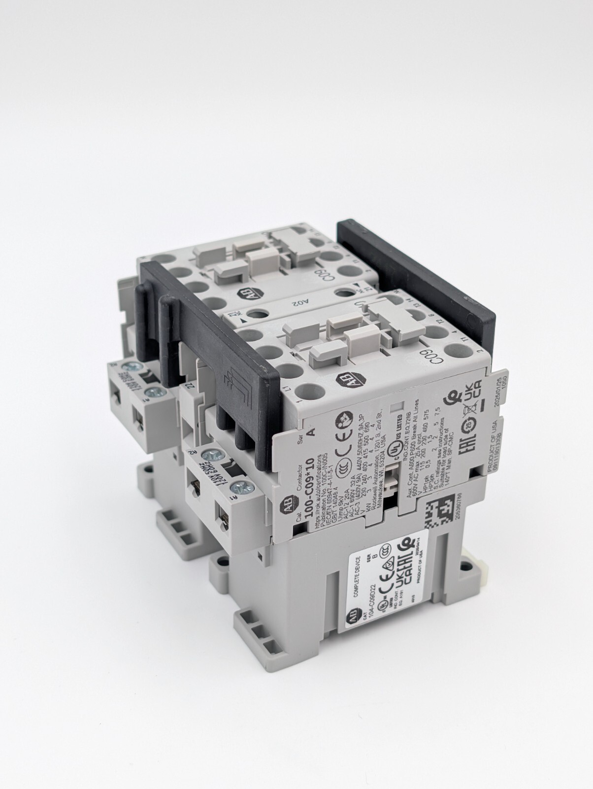 Allen Bradley 104-C09D22 9A 110V 50Hz/120V 60Hz Reversing Contactor USA NEW