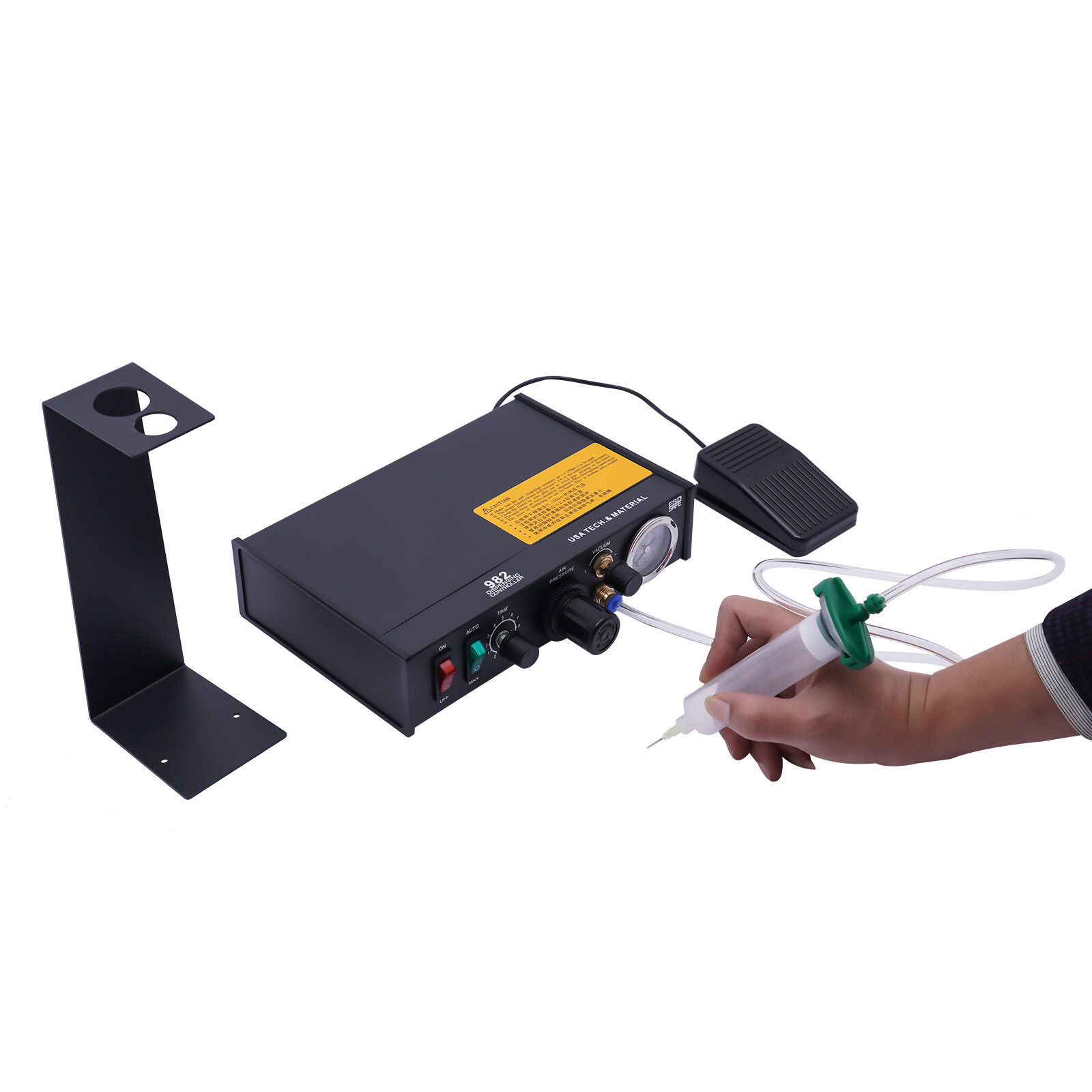 Semi-automatic Epoxy Resin Glue Dispenser Solder Paste Liquid Controller Dropper