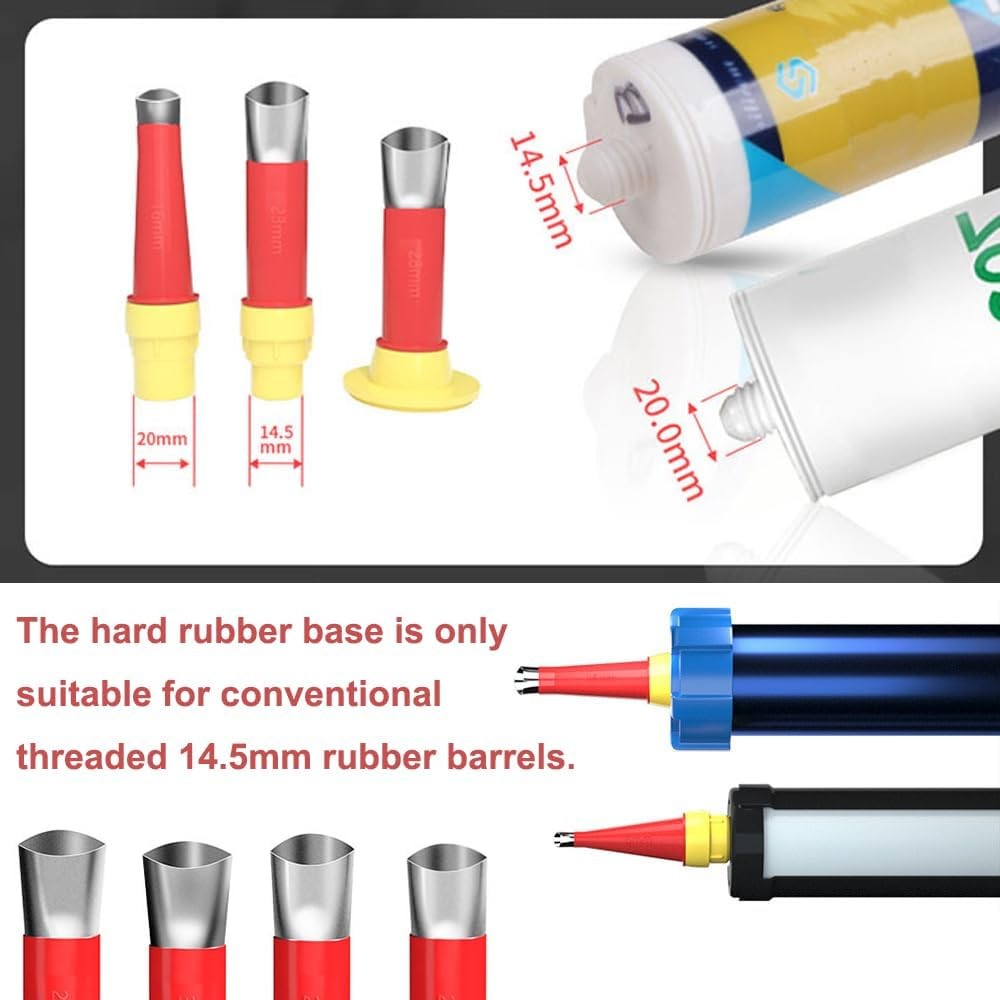 30Pcs Caulking Finisher Kit, Nozzle Tips Stainless Steel 18