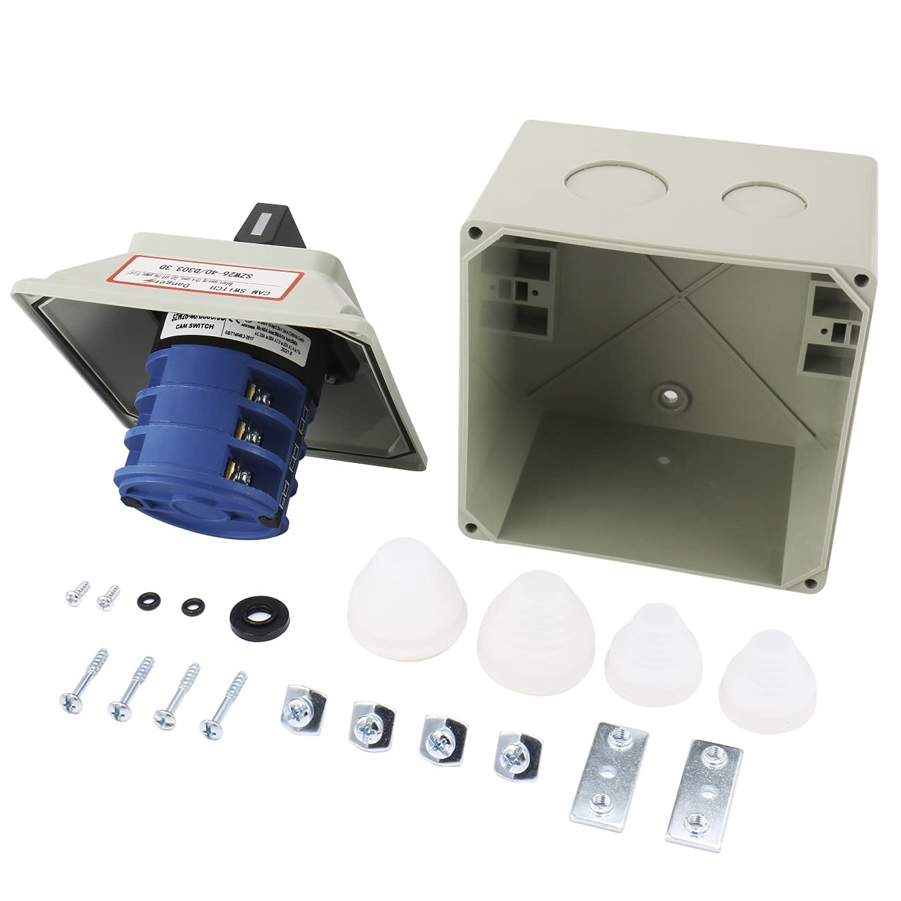 3 Phase Rotary Changeover Switch 40A 660V,3 Position 1-0-2 12 Terminal Univer…