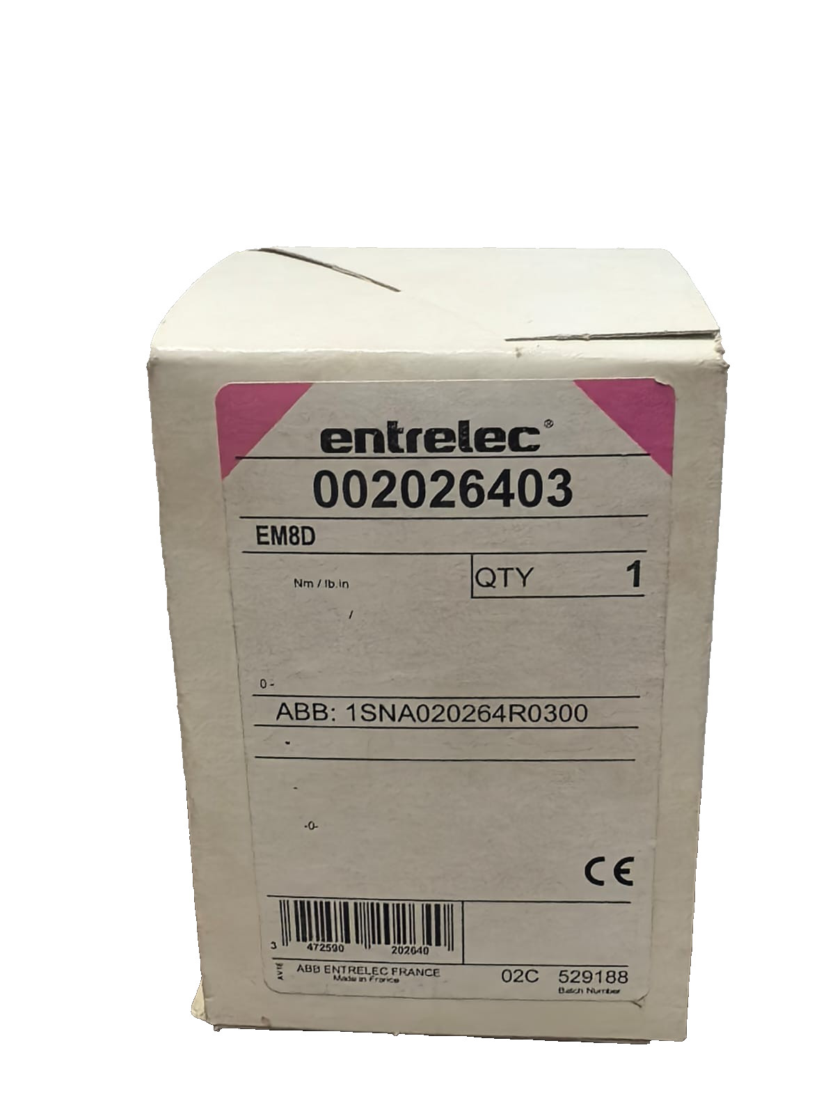 ENTRELEC /ABB EM8D 002026403 DIODE MODULE BLOCK 1SNA020264R0300