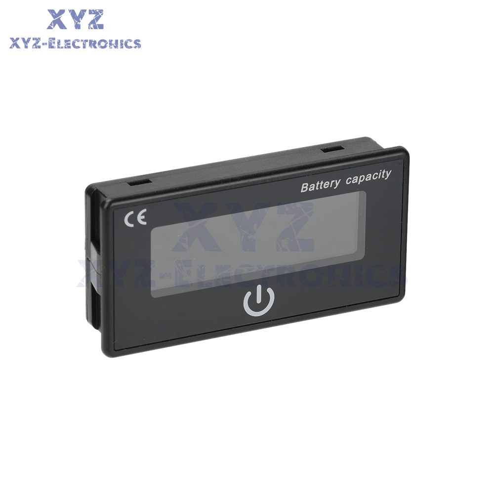 Battery Indicator Percentage DC 8-100V Battery Voltage Temperature Tester Meter