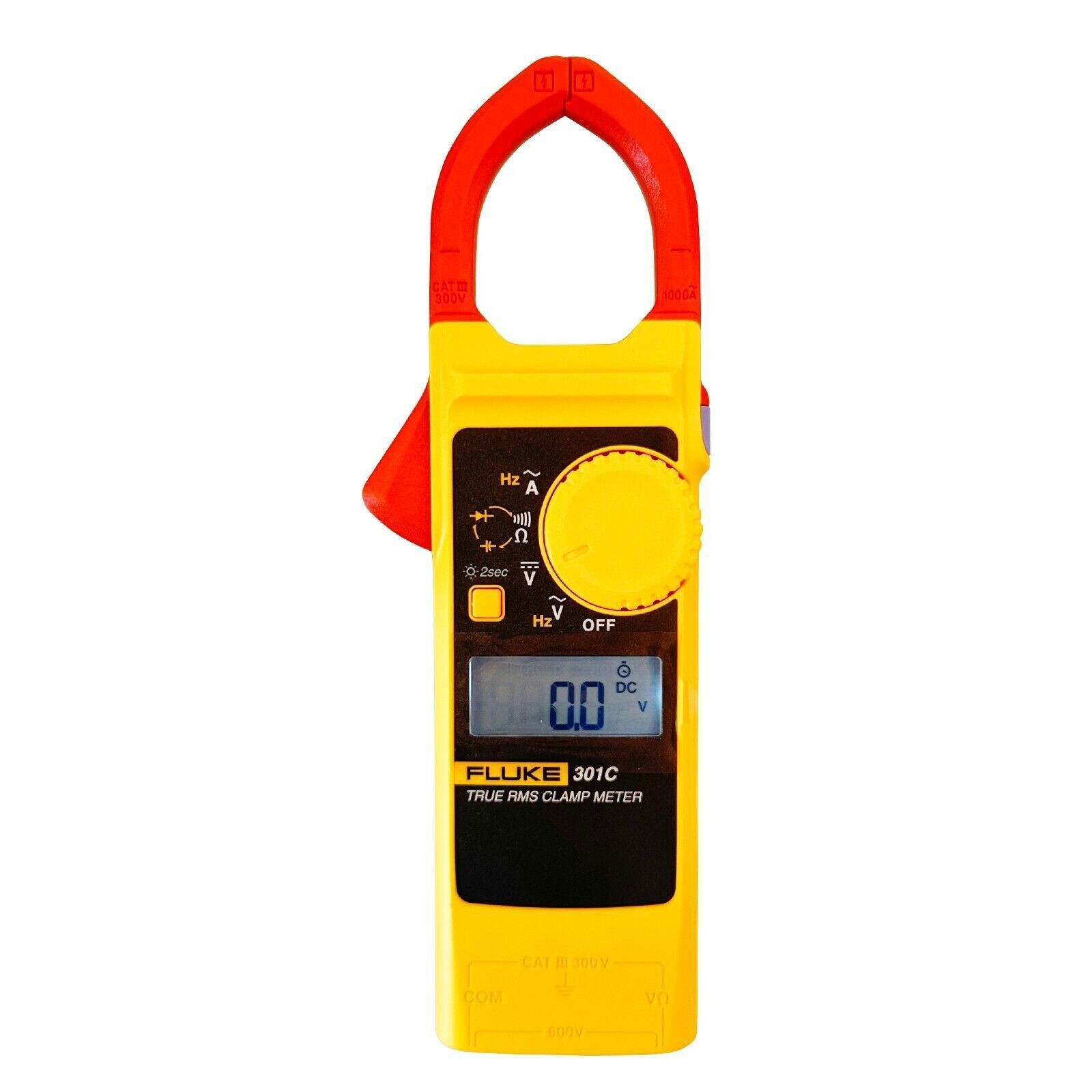 Fluke 301C Clamp Meter AC Current AC/DC Volt Voltage/Current Frequency Ω