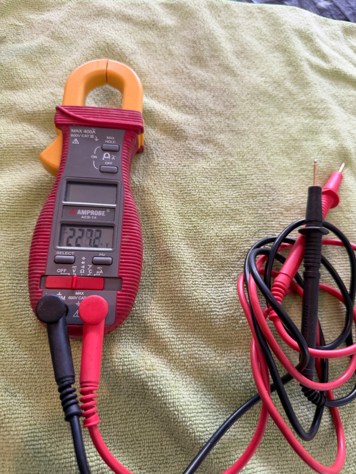 Amprobe Dual Display 600A Clamp Multimeter ACD-14