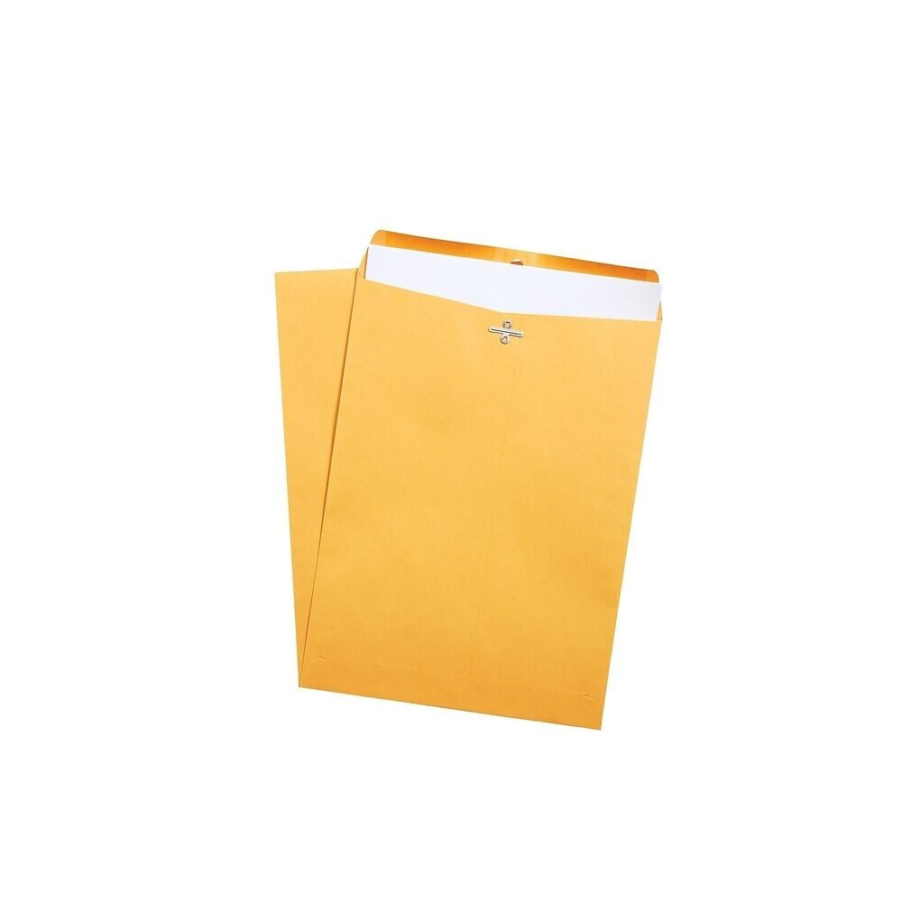 100 Pcs CLASP ENVELOPES 9×12 28lb Kraft Shipping Mailing Gummed Business Manila