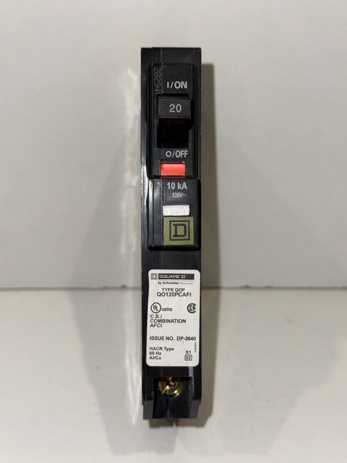 Square D QO120PCAFI Circuit Breaker *NOB*