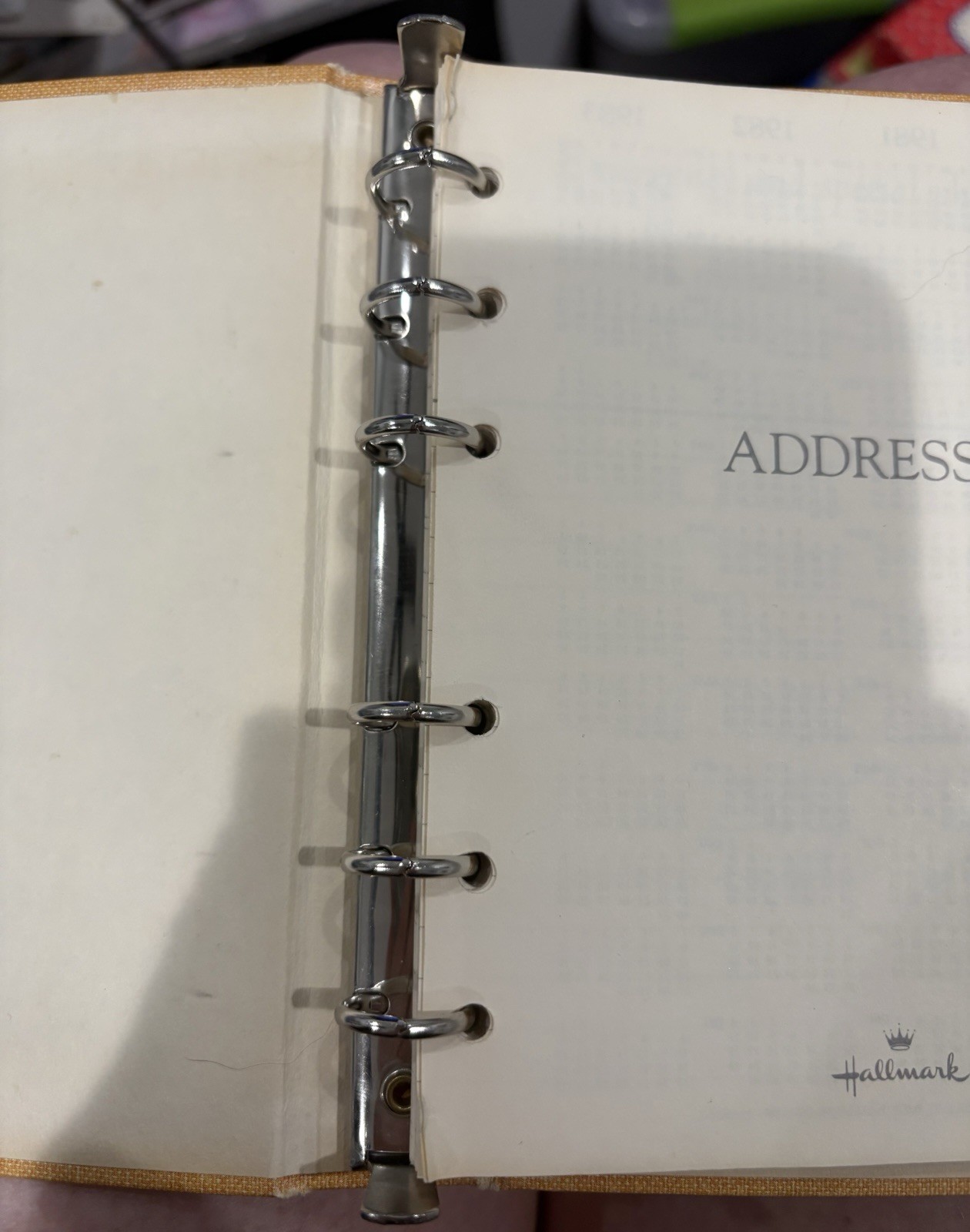 Vintage Hallmark Koala Address Book 3 Ring Binder Loose Leaf Friendship