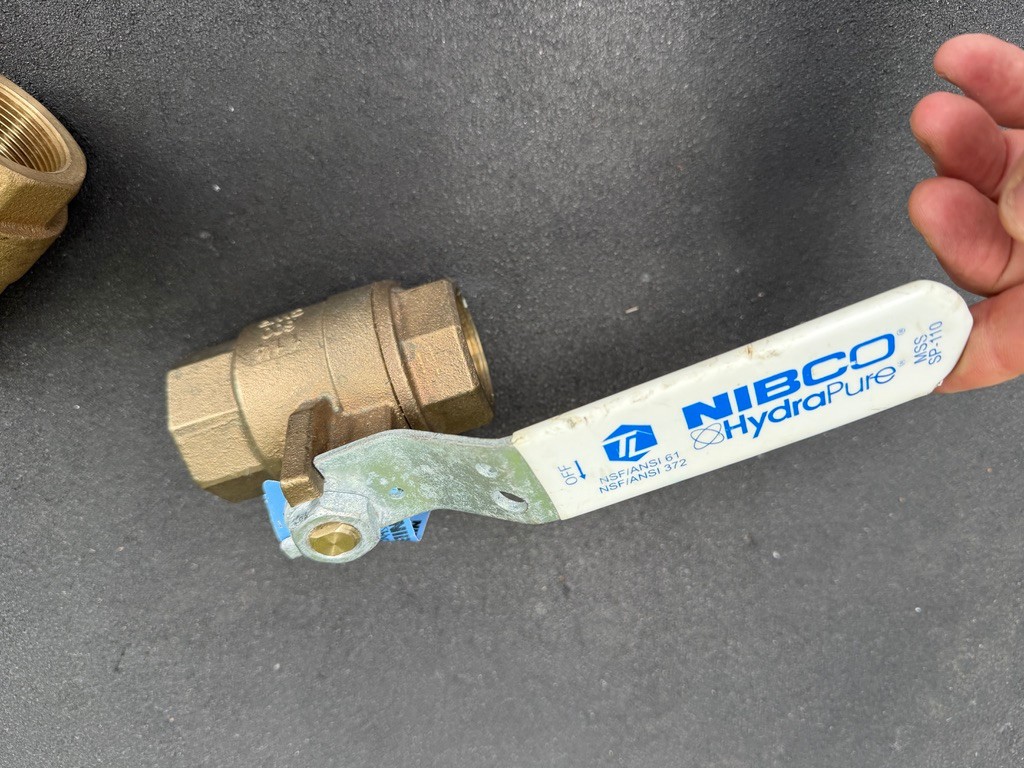 LOT(4) Nibco & MV 1-1/4″ NPT Bronze Ball Valves HydraPure NL951XB T-585-80-LF +