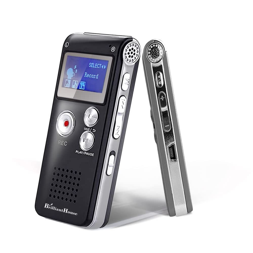 16gb Digital Voice Recorder Voice Activated Recorder With Playback 1536kbps Upgr