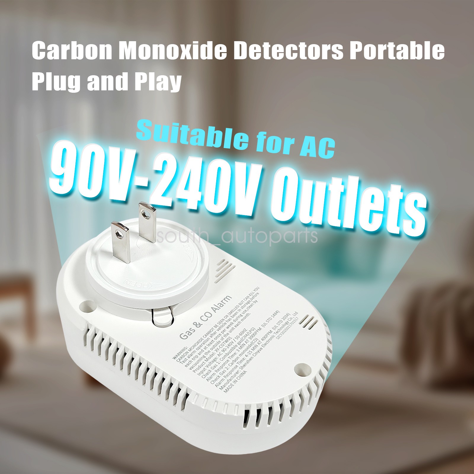 Digital Gas Leak Detector Alarm Sensor Propane Butane Methane Natural Catch US