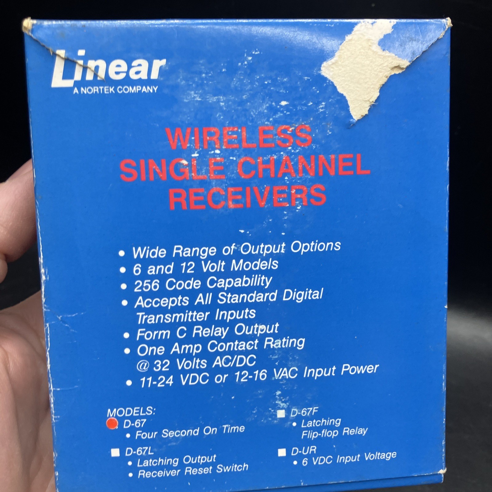 Linear D-67 Wireless Single Channel Digital Receiver Beige