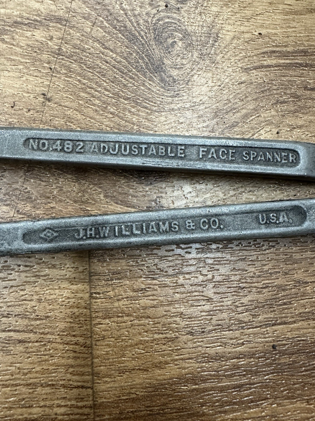 J.H. WILLIAMS owned by snap-on Adjustable Face Spanner Wrench 2″ No. 482 USA