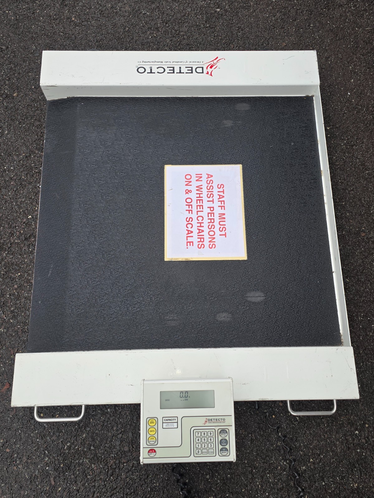 6x Detecto CR1000D Wheelchair Scale 1000lb Medical Platform Scale + Parts Unit