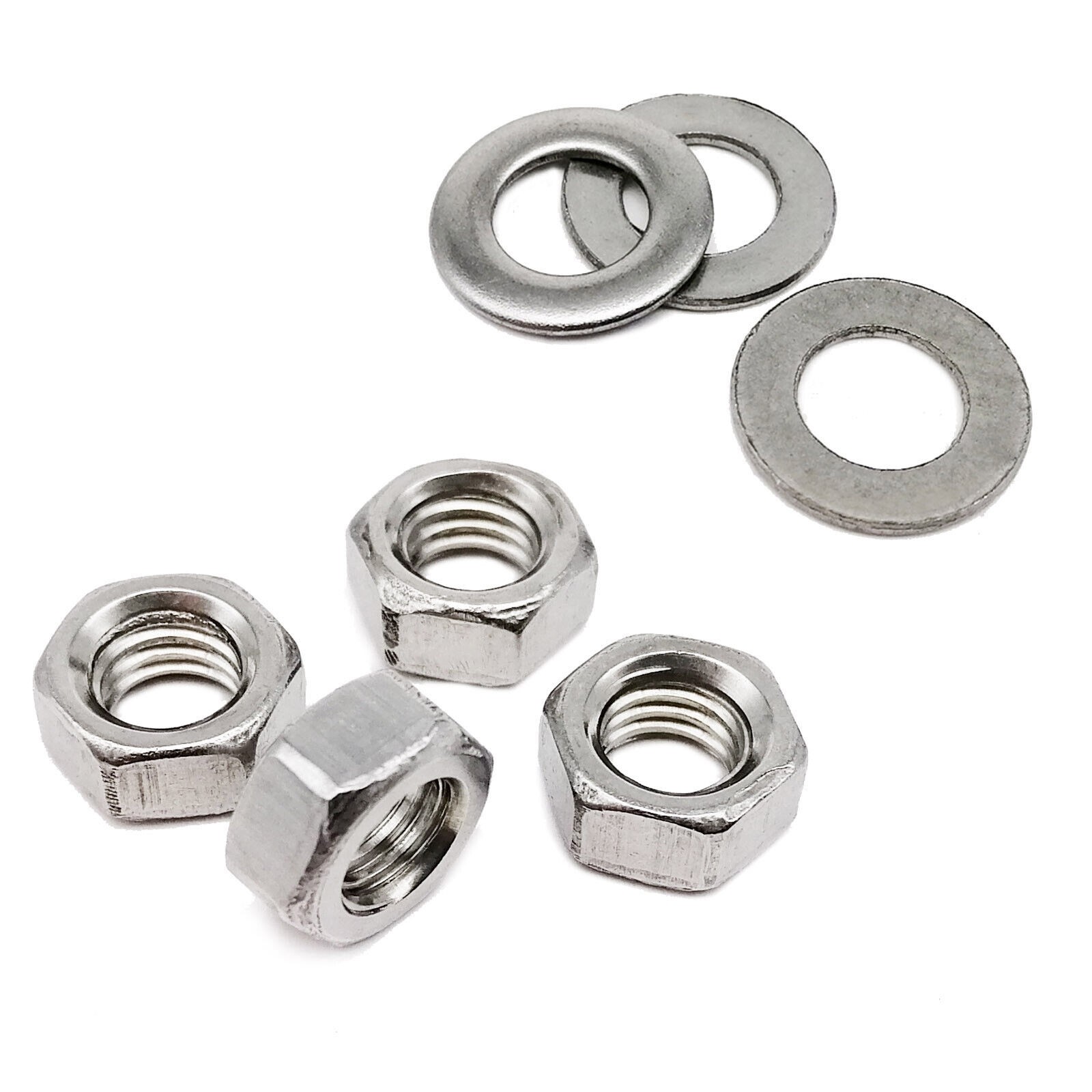 M1.6 SUS304 Allen Hexagon Hex Socket Cap Head Screw Bolt Nut Washer Set Kit