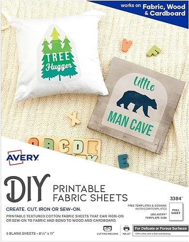 Printable Fabric Sheets Inkjet Matte 8.5x11in 5/PK – 1EA