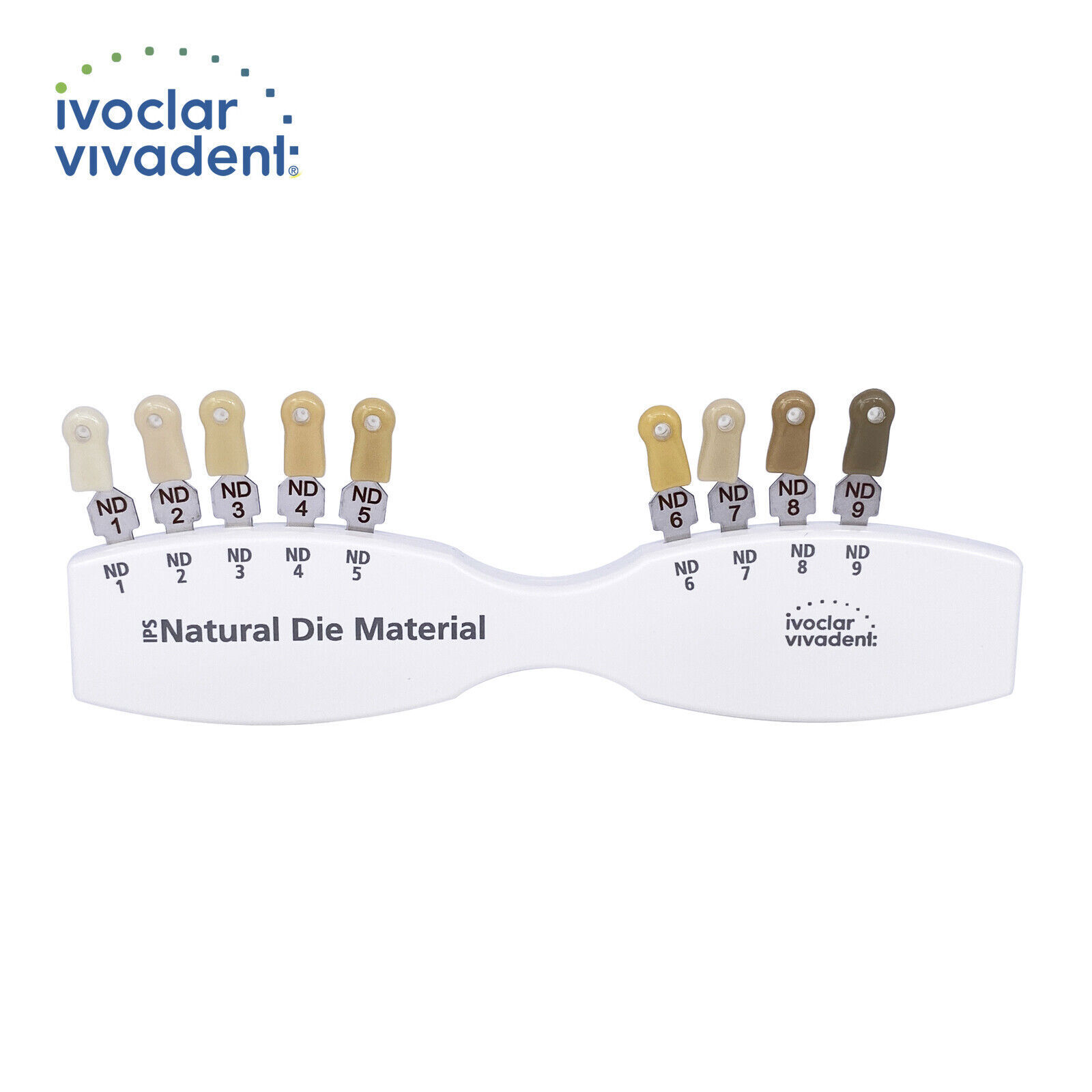 Ivoclar Vivadent Dental Shade Guide A-D 20 IPS or Natural Die ND1-9 Bleach Teeth