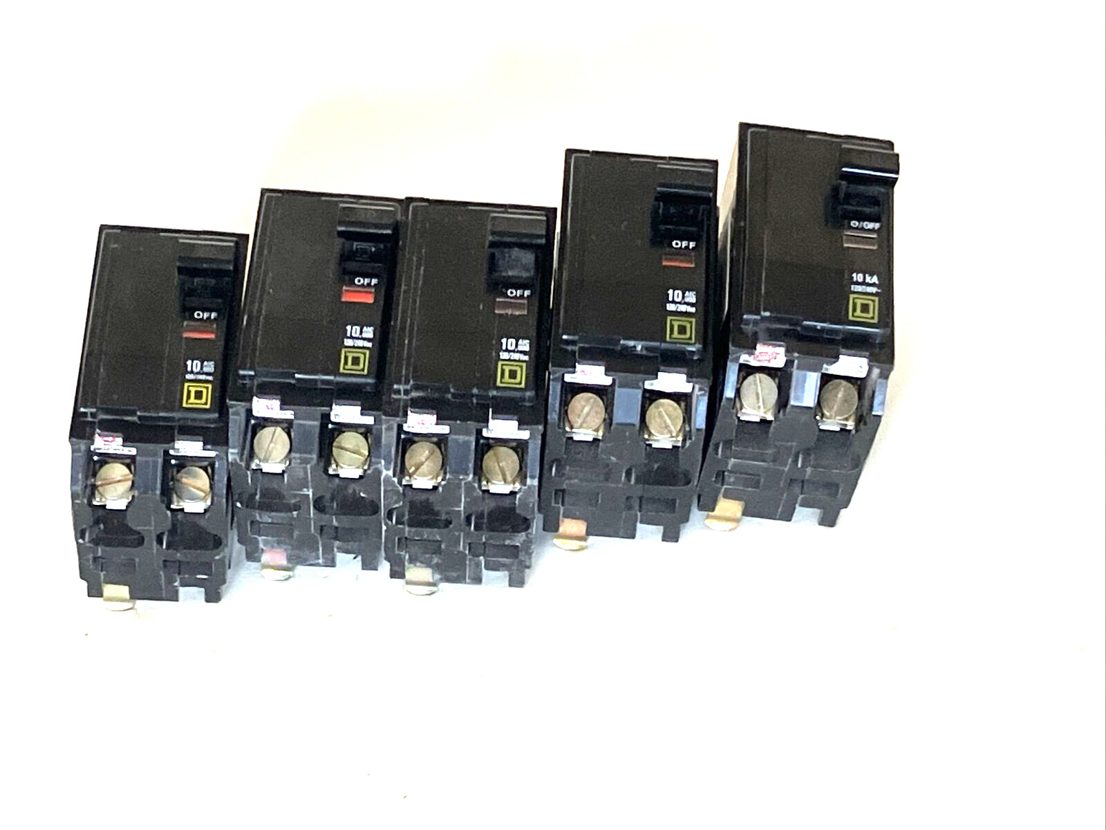 Square D QO230 2-Pole 30 Amp 120/240V Plug-In Breaker Yellow D Trip Window USED