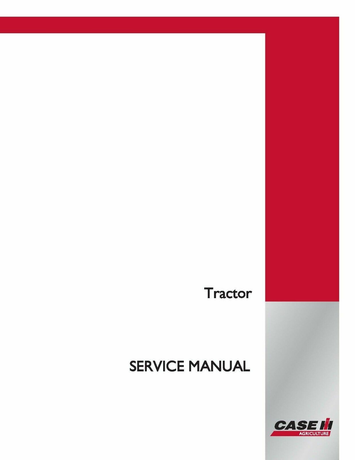 CASE IH 1000 9110 9130 9150 9170 9180 9190 Tractor Service Manual -Part# 8-92722
