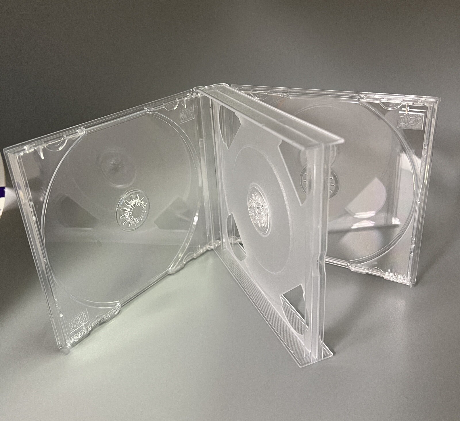 1 24MM MULTI-4 QUAD CD DVD CASES WITH CLEAR TRAY GF4 FREE SHIPPING