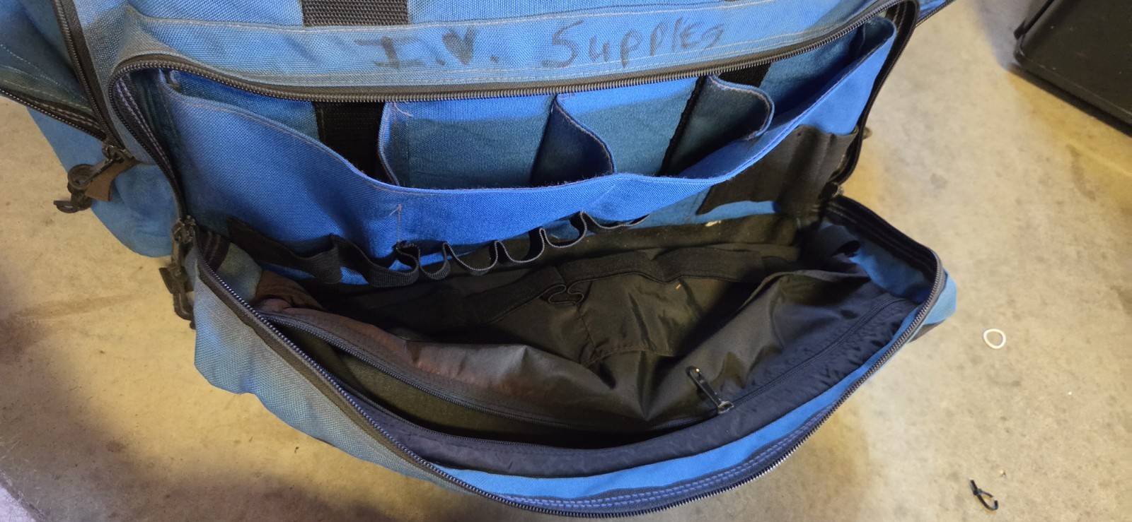 Iron Duck Trauma Bag, Nylon, 23 in L, 17 in W, Blue Ems Bag #2