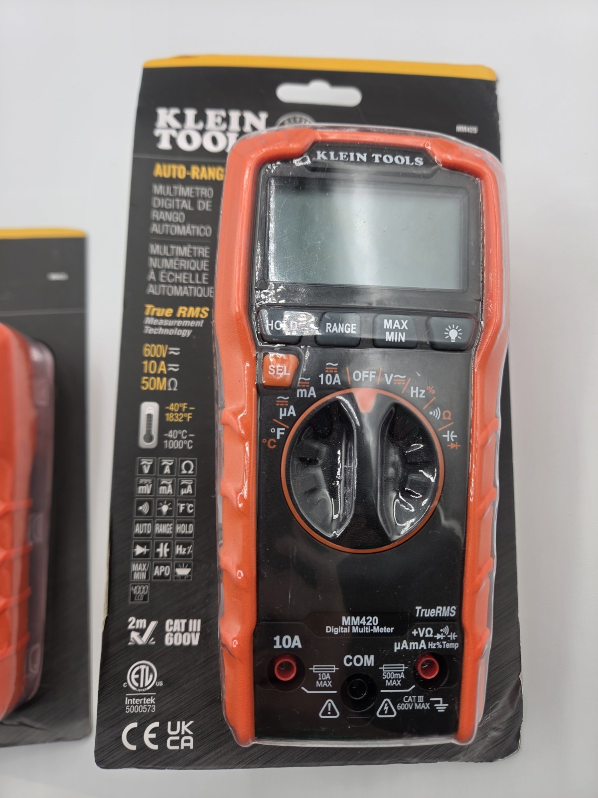 Klein Tools MM420 True RMS Digital Multimeter Auto-Ranging w/Test Leads **NEW**