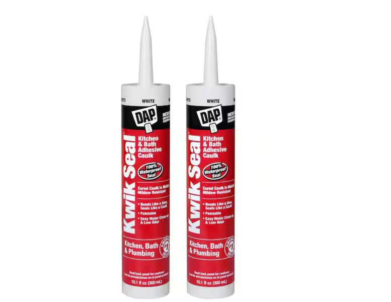 Kwik Seal 10 Oz. White Kitchen and Bath Sealant (2-Pack)
