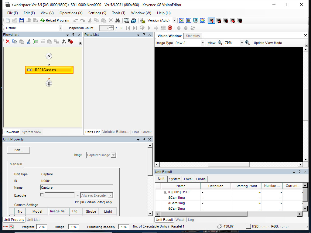 Keyence XG-H8NE2 VisionEditor VisionTerminal + CA-H1DB VisioDatabase SDD 512Gb