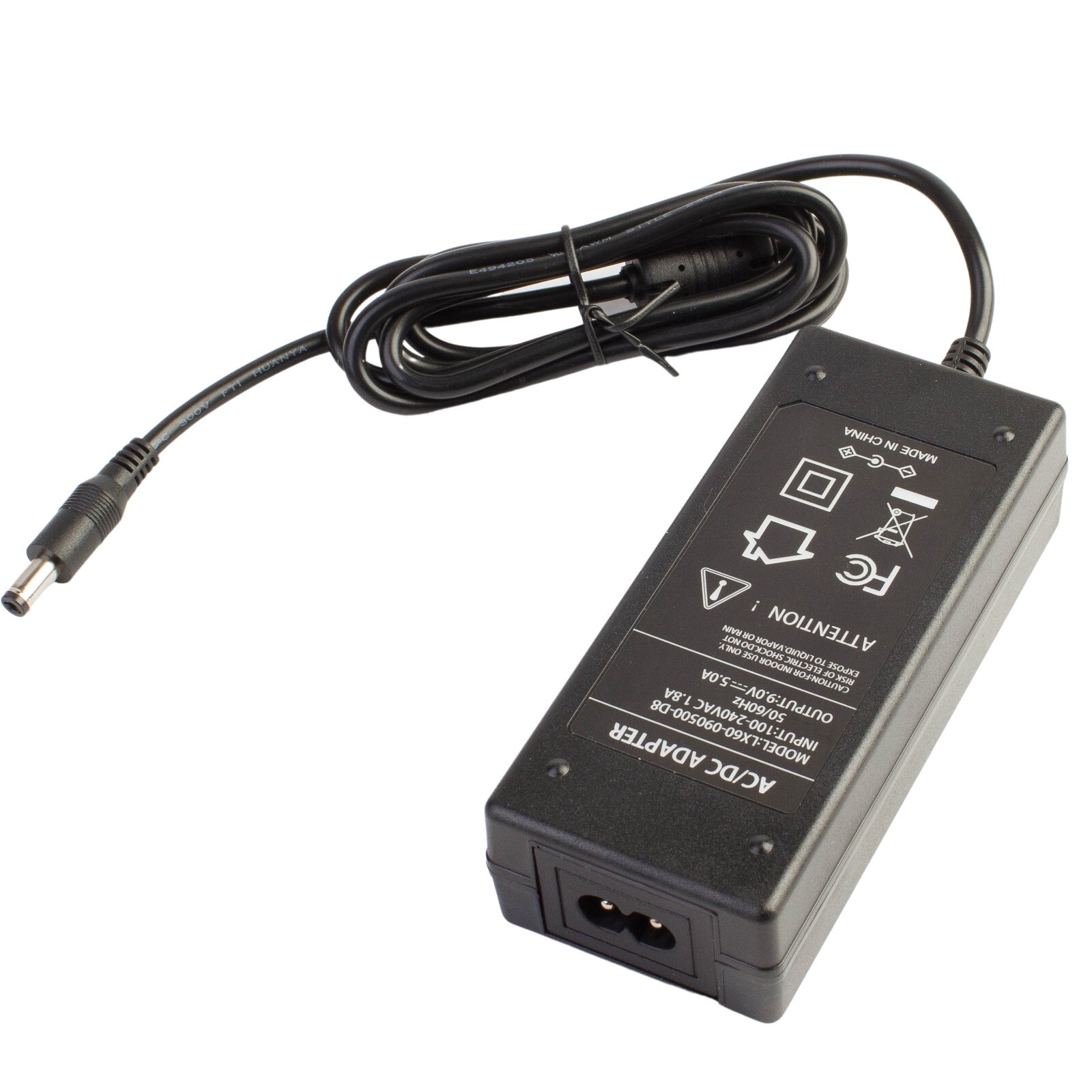 9v 5A Power Supply Adapter 45w AC 100 to DC 9v 5.5 x 2.1mm plug