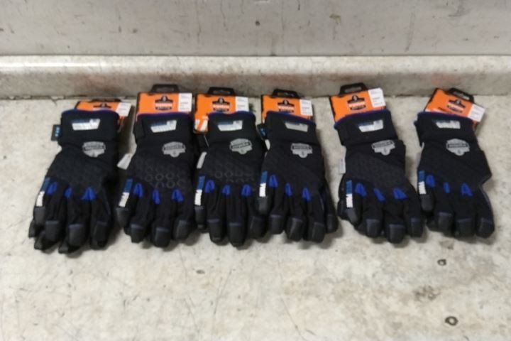 Proflex by Ergodyne 818WP 6 Pairs Size Small Utility Gloves