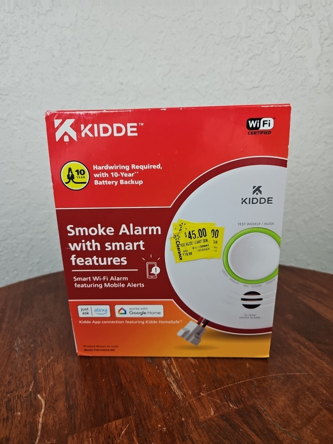 Kidde P4010ACSCO-WF Smoke + Carbon Monoxide Smart Alarm