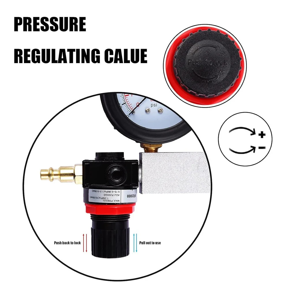 Engine Compression Diagnosis Tester Cylinder Leak Down Gauges Detector Leakage