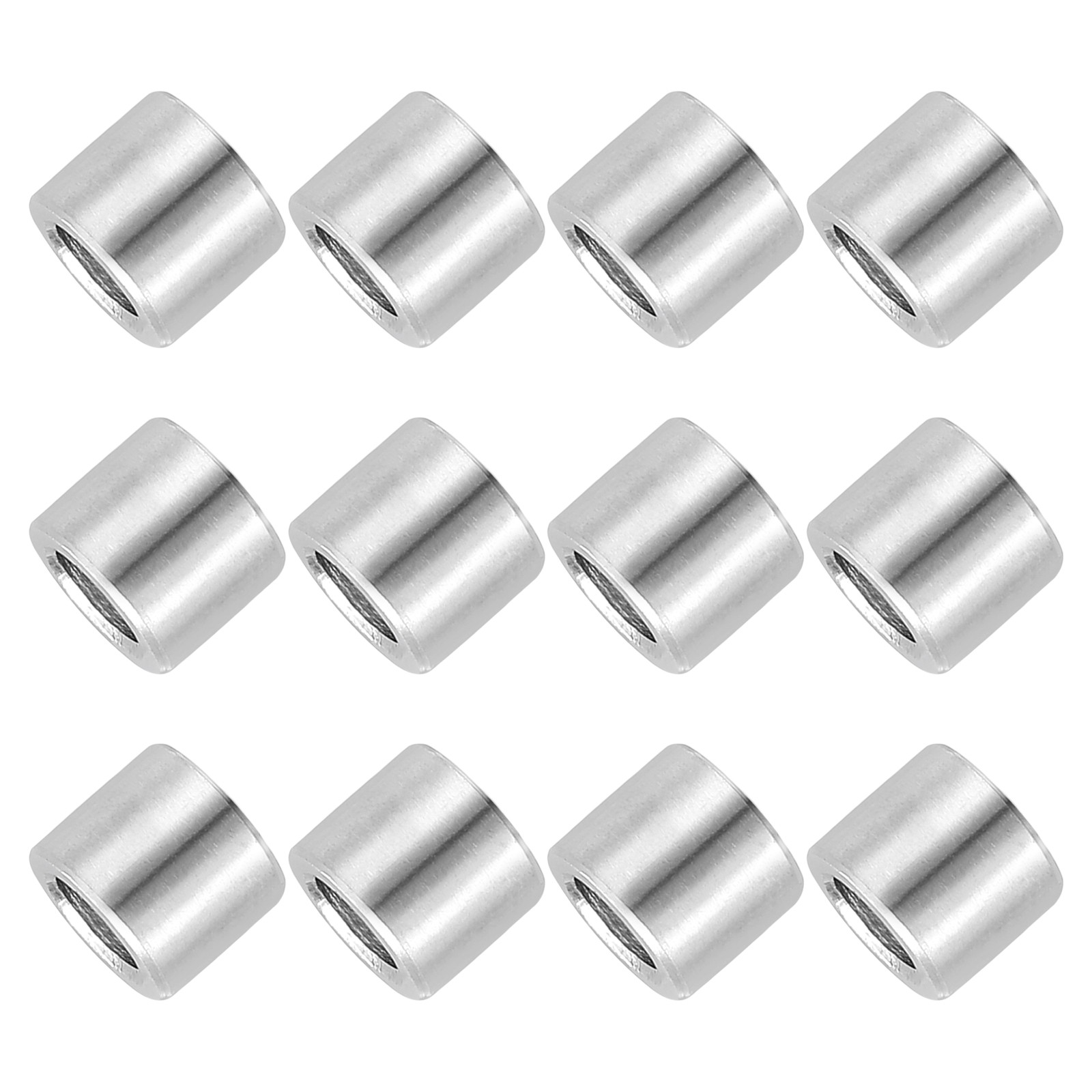 12Pcs 304 Stainless Steel Spacers 4mm ID x 8mm OD x 8mmL for M4 Screws
