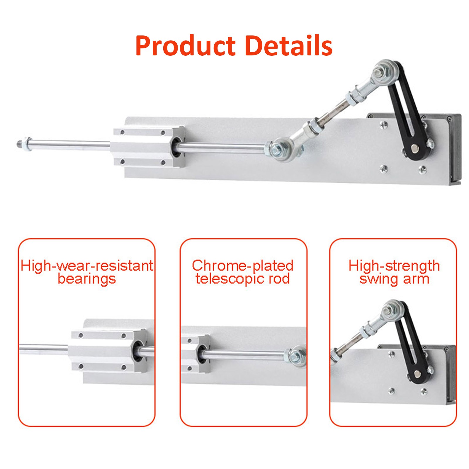 High Torque 30lbs Cycle Reciprocating Linear Actuator Motor 24V 160RPM 150mm