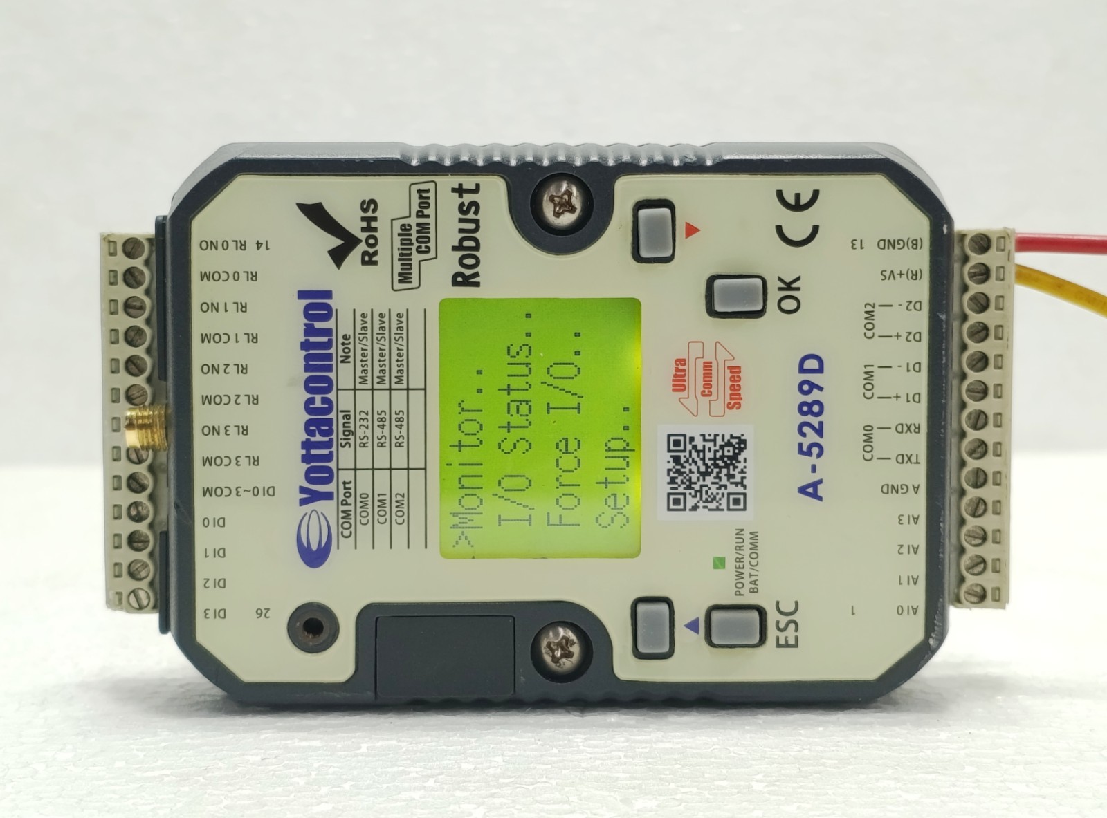 YOTTACONTROL A-5289D WiFi PLC DCS 4DI/4AI/4DO VER C2.89 USED