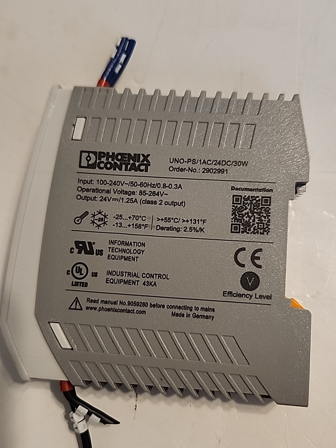 Phoenix Contact UNO-PS/1AC/24DC/30W / 2902991 Power Supply – Free Shipping