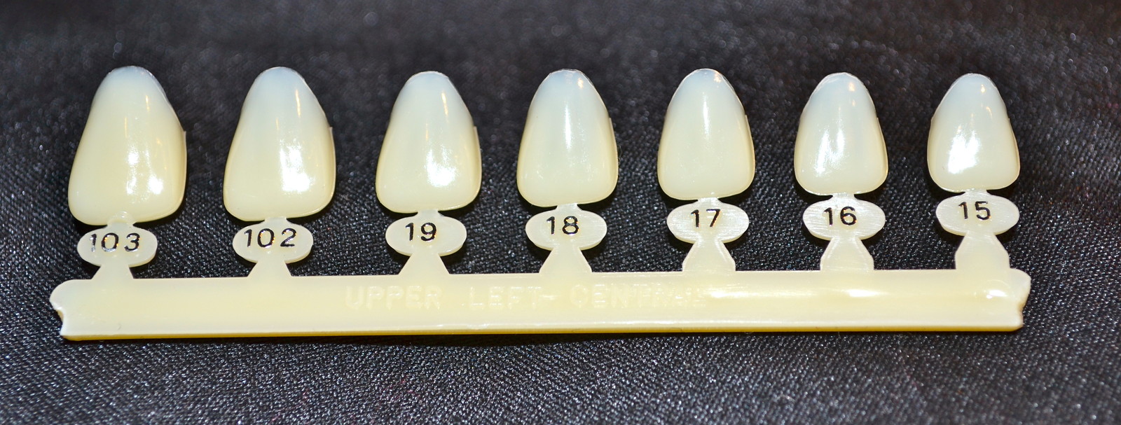 #9 Upper Left Central Anterior – Dental Polycarbonate Temporary Crowns 7 sizes
