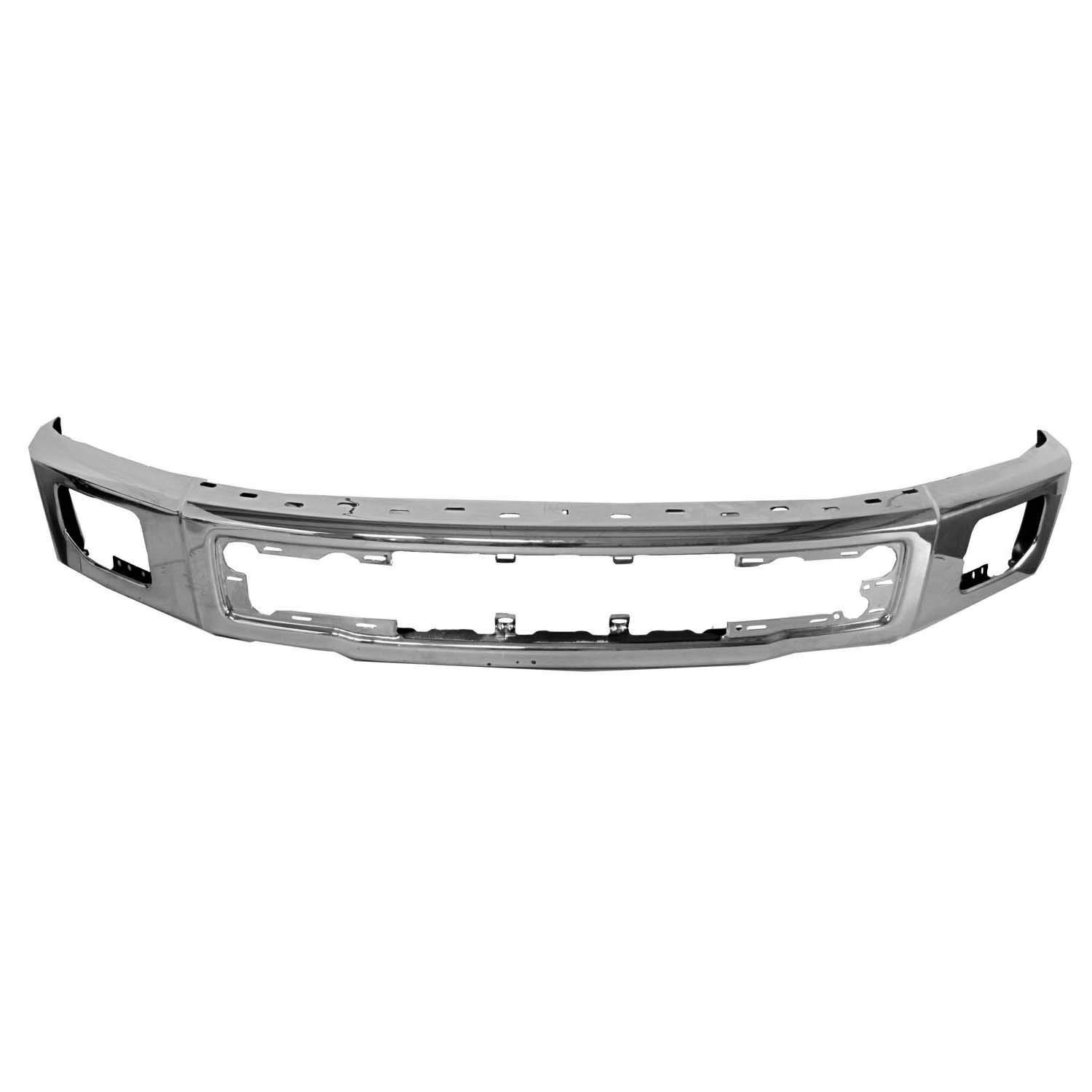 Front Bumper Face Bar Chrome With Fog Lights for 2015-2017 Ford F150 FO1002422
