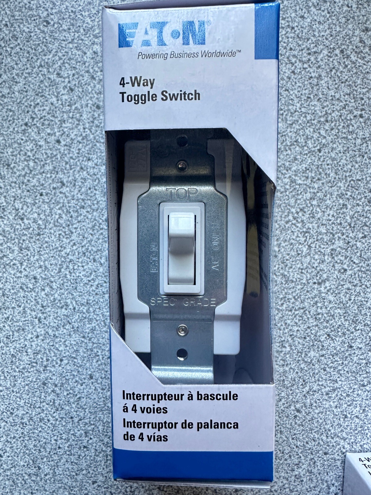 NEW Case lot 50 EATON 1242-7W-BOX 4-Way Toggle Switch White 15A 120/277V Qty. 50