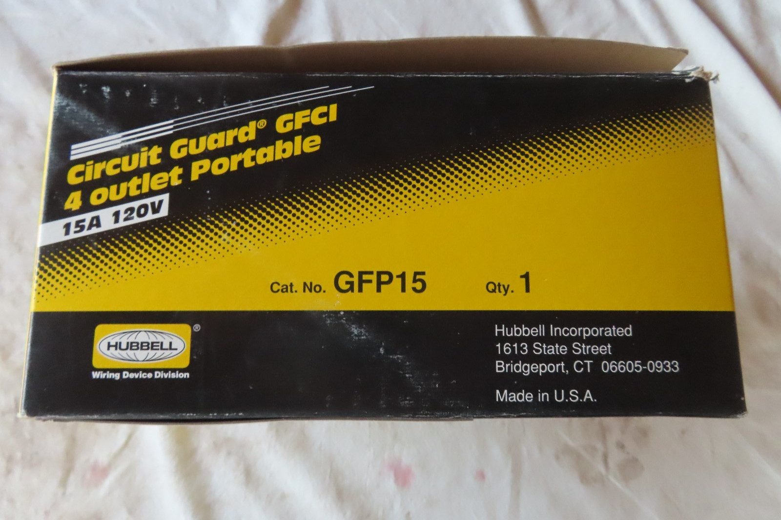 Hubbell Guard GFCI 4 Outlet Portable 6 Feet In Box