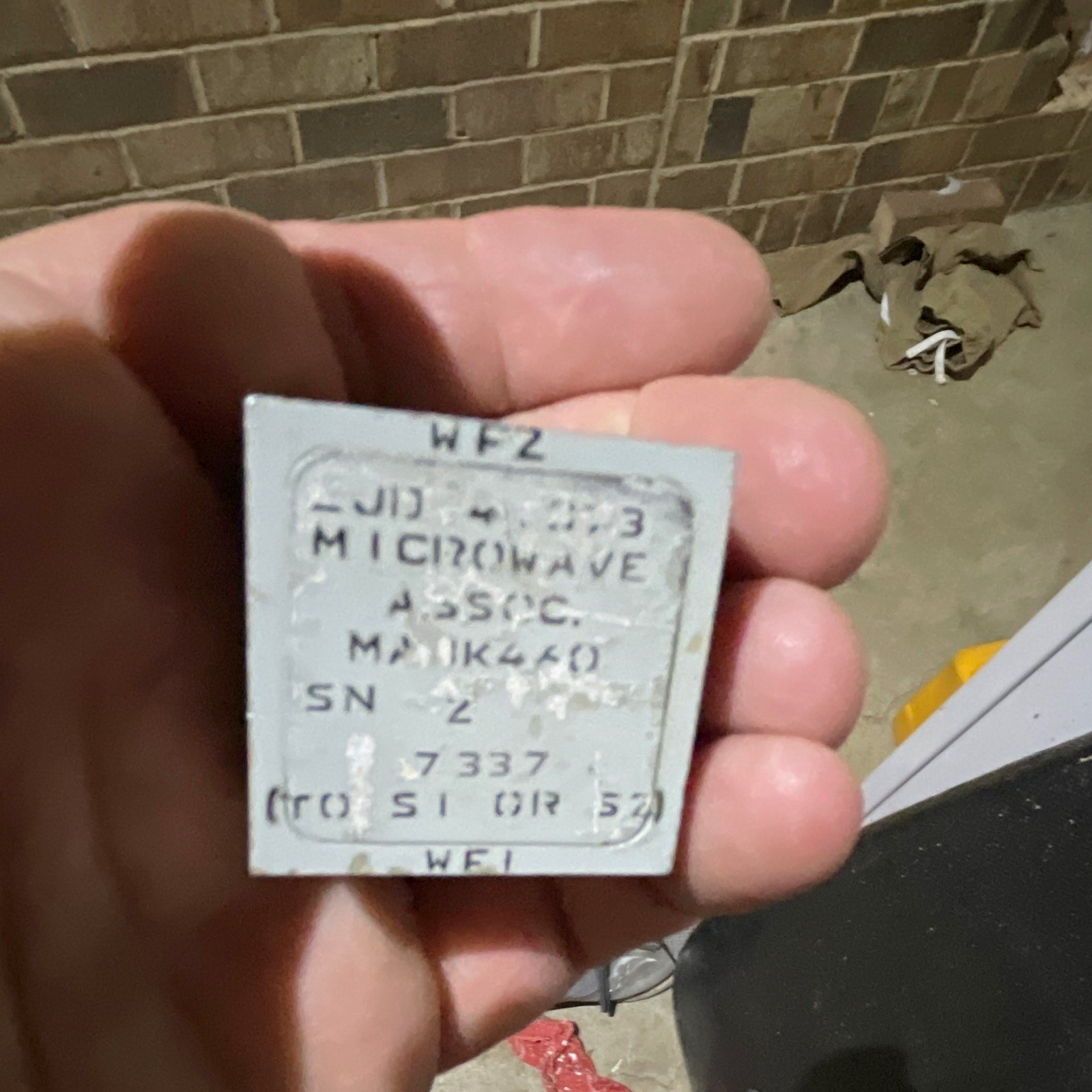 Microwave Associates MARK440 Waveguide Filter WF1 WF2 (MPN MARK440)