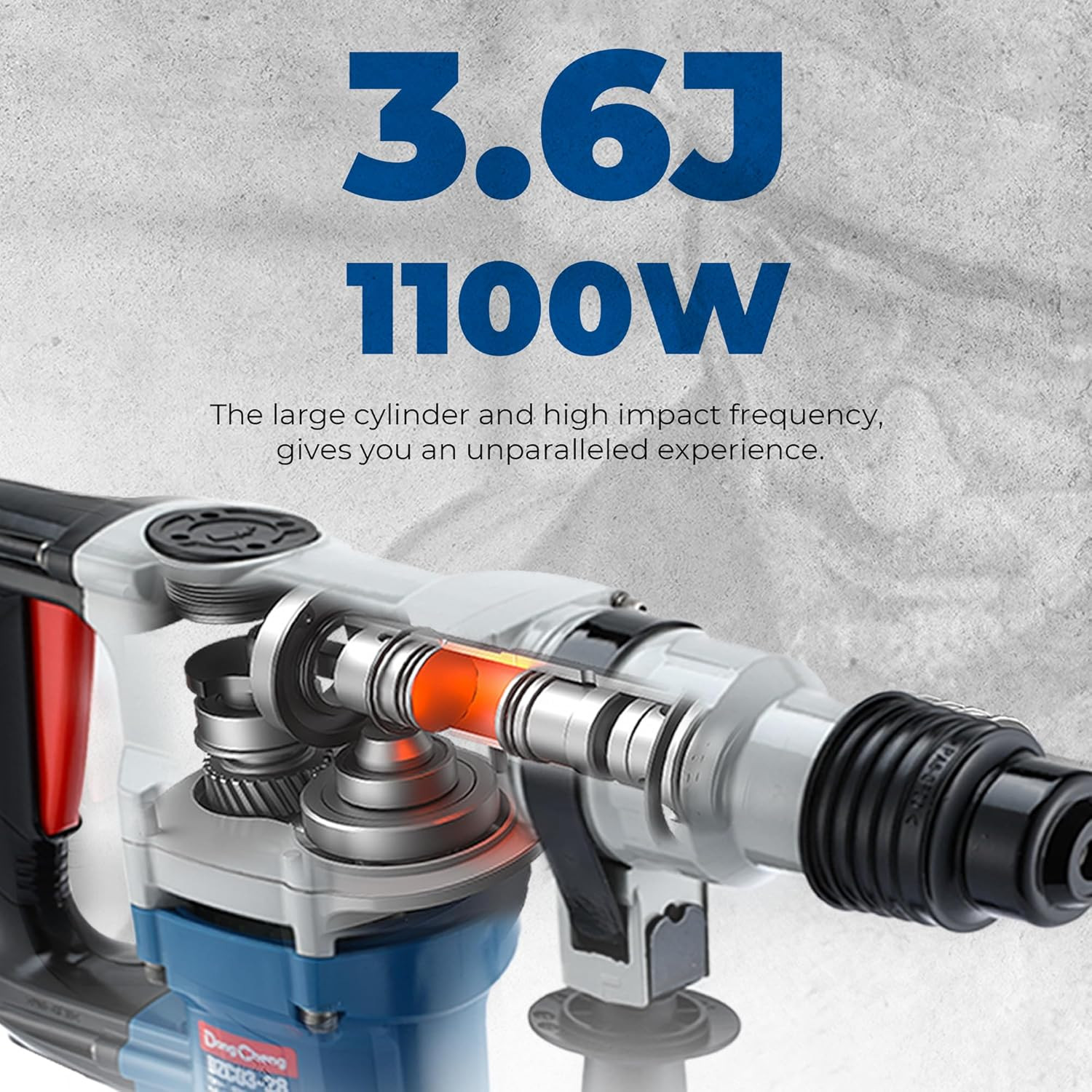1-1/8 Inch Sds-Plus Rotary Hammer Drill with Safety Clutch, 9.2 Amp Heavy Duty C