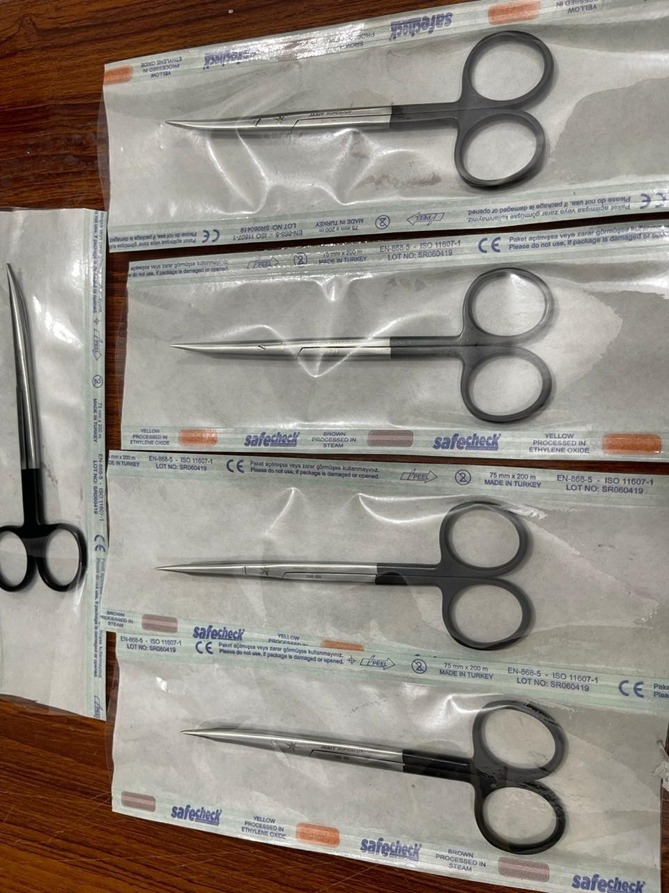 lot of 5 PC AESCULAP BC931R Surgical Curved Lift Supercut Metzenbaum Scissor